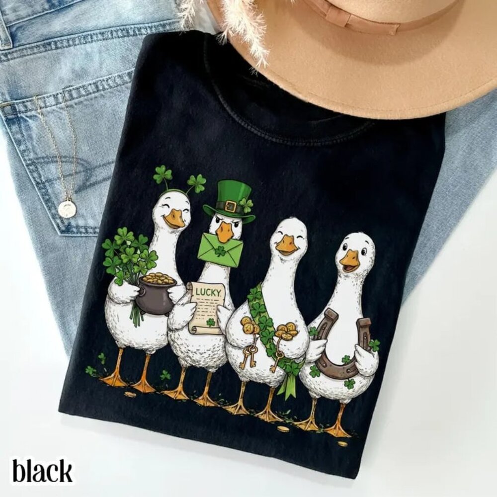 Cute St Patricks Day Shirt, Saint Patricks Tee, Lucky Shirt - Picture 1 of 4